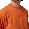 T-SHIRT FOX WORDMARK OVERSIZED CHOCOLATE M